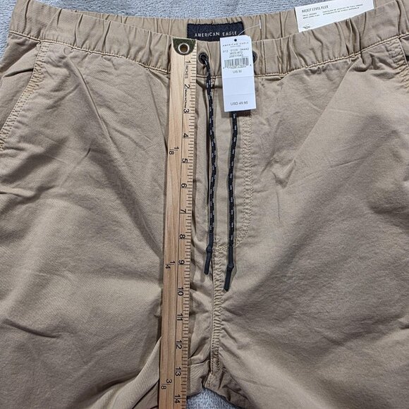 American Eagle Twill Jogger Pants Mens Medium Khaki Ne(X)t Level Flex Chino - Picture 10 of 11